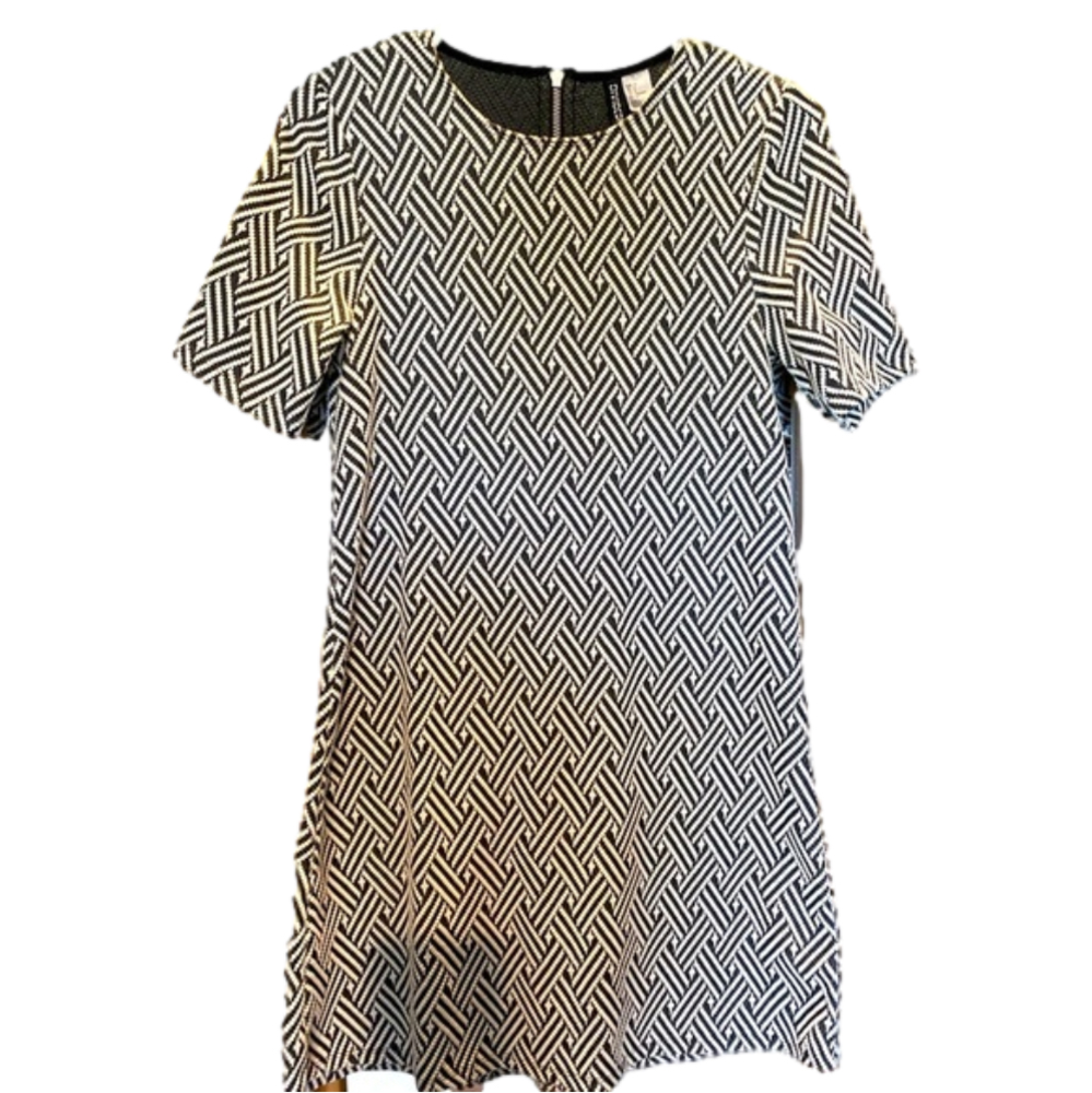H&M Black/white patterned dress